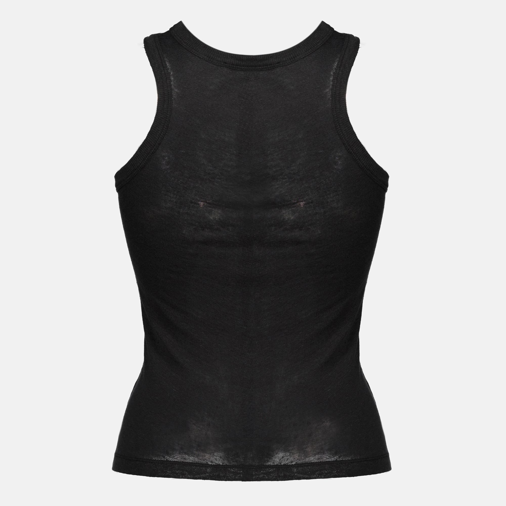MSGM ブラック タンクトップ MSGM ロゴ タンク トップ - レディース – myCompañero