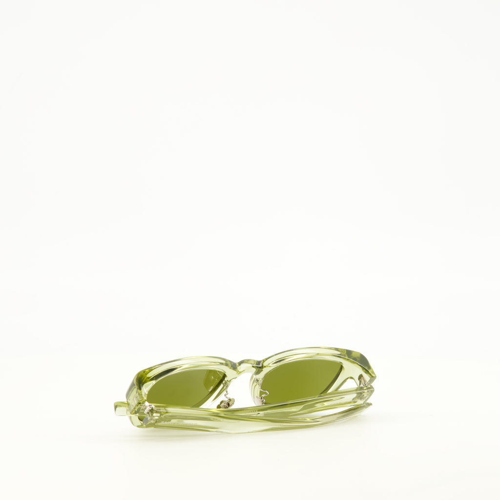 Lunettes Grüne SL 957 Sonnenbrille Saint Laurent Vert Unisexe