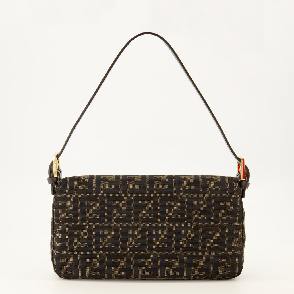 Sacs à main et épaule FF Fabric Baguette® Bag in Brown Fendi Marron Femme