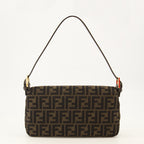 Sacs à main et épaule FFファブリックバゲット®バッグ ブラウン Fendi Marron Femme