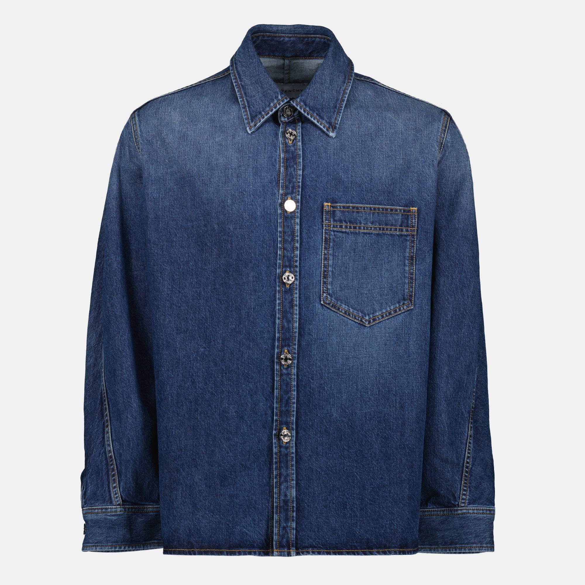 Chemises Denim Shirt Givenchy Bleu foncé Homme