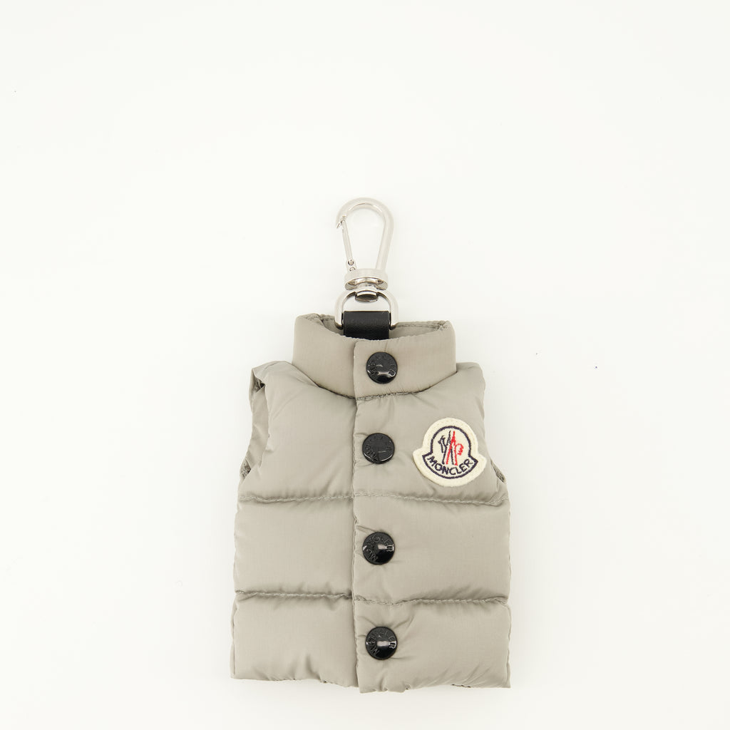 Image de l'article Port-clés gilet gris de la marque Moncler pour Homme - Saison Printemps-Été 2026 - Vue de Face