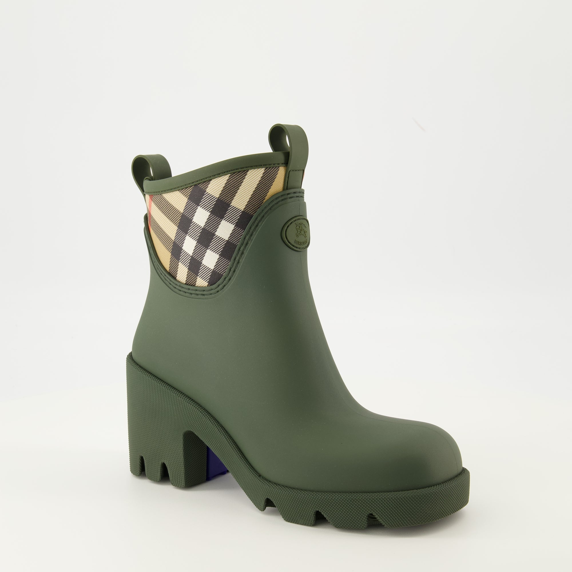 Bild der Burberry Marsh Gummistiefeletten für Frauen - Herbst-Winter-Saison 2025 - Rechte Dreiviertelansicht von vorne