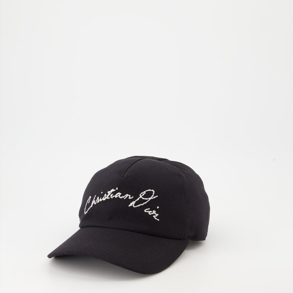 Hats, caps and beanies Casquette Dior Manuscrit Dior Black Homme