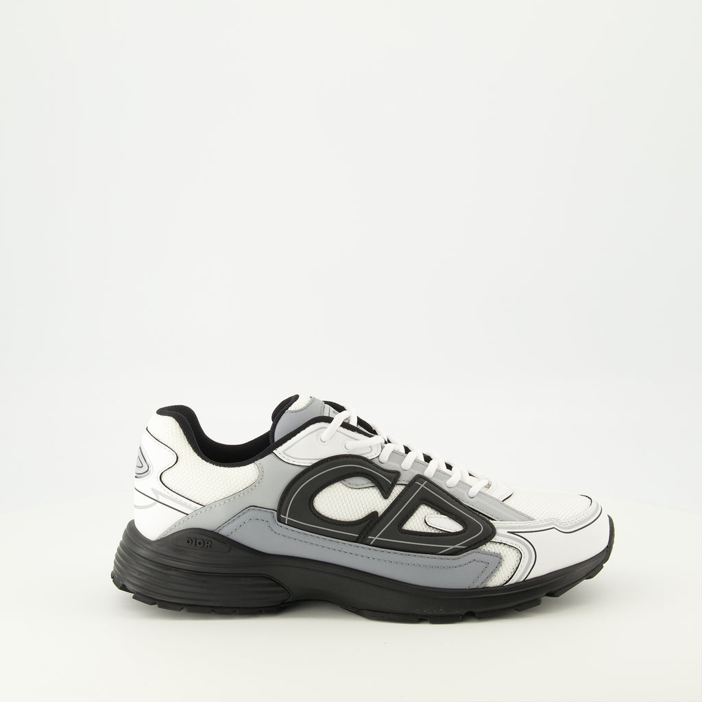 Imagen de las zapatillas B30 grises de Dior para Hombre - Temporada Primavera-Verano 2026 - Vista lateral derecha