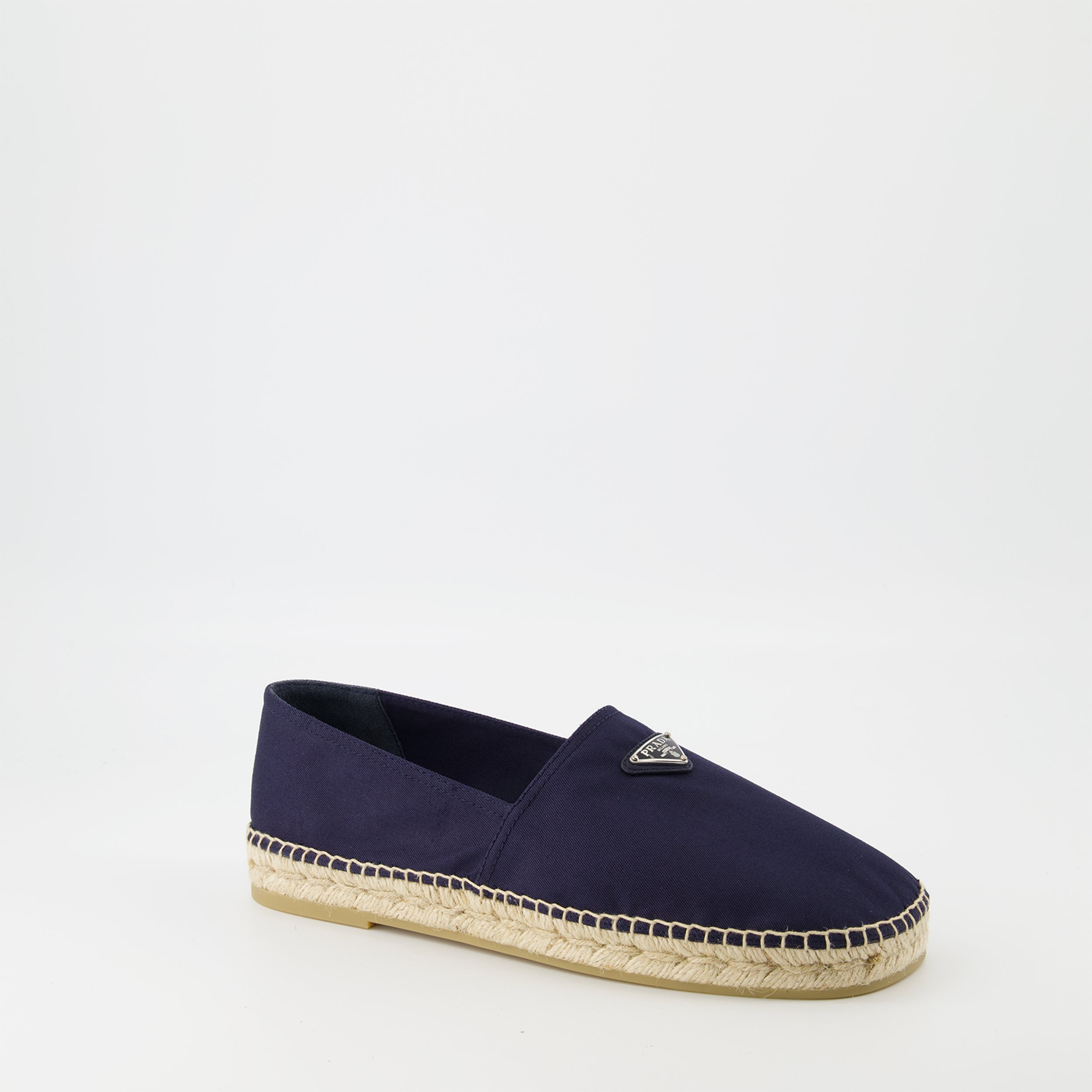 Espadrilles Espadrilles en coton Prada Bleu foncé Homme