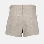 Shorts Shorts in Denim Fendi Grigio Femme