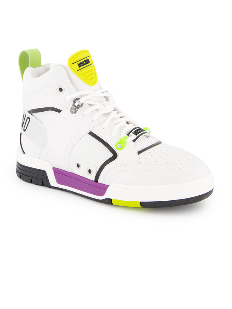 Baskets MB15604G0EG41 10a  mix bianco Moschino Multicolore Homme