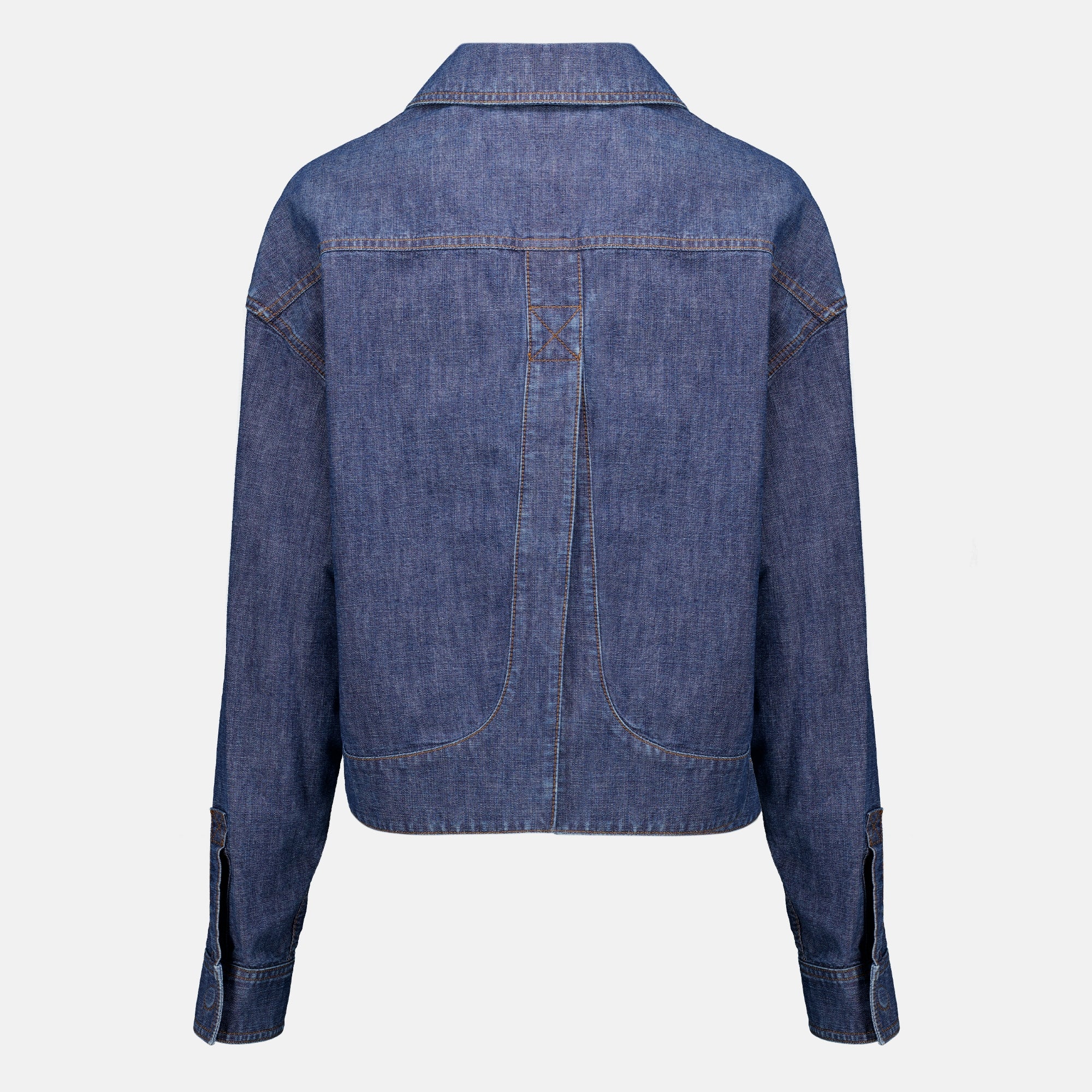 Vestes 블루 데님 자켓 Fendi Bleu Femme