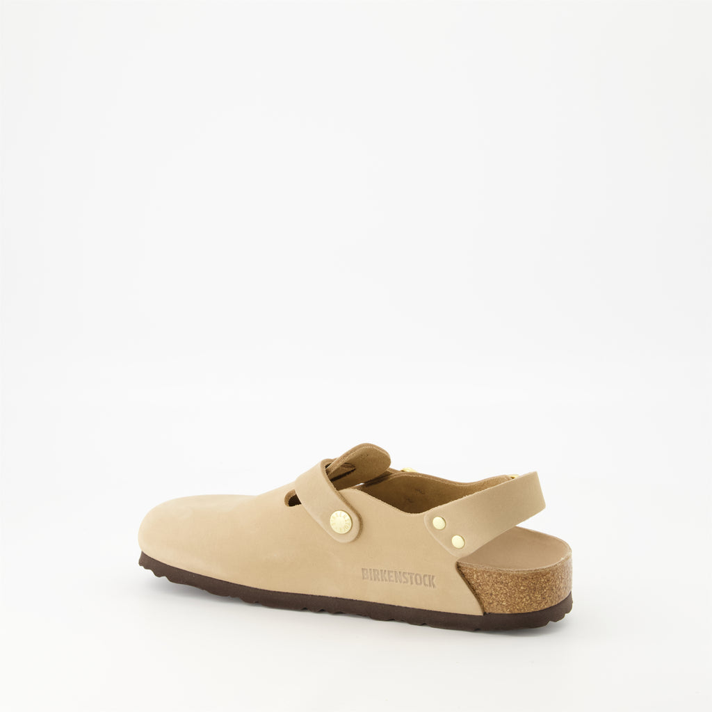 Open shoes Tokio Mules Birkenstock Beige Femme