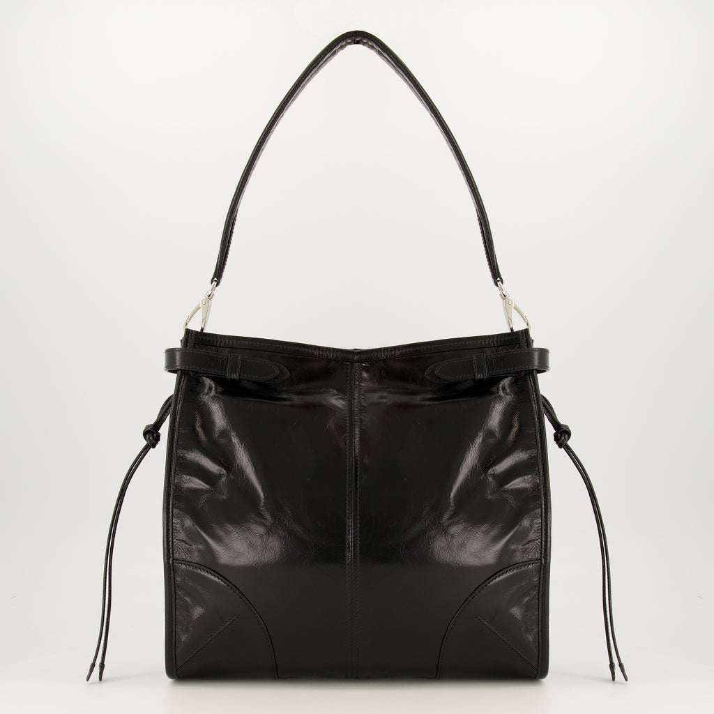 Sacs bandoulière 보니 블랙 가죽 가방 Prada Noir Homme