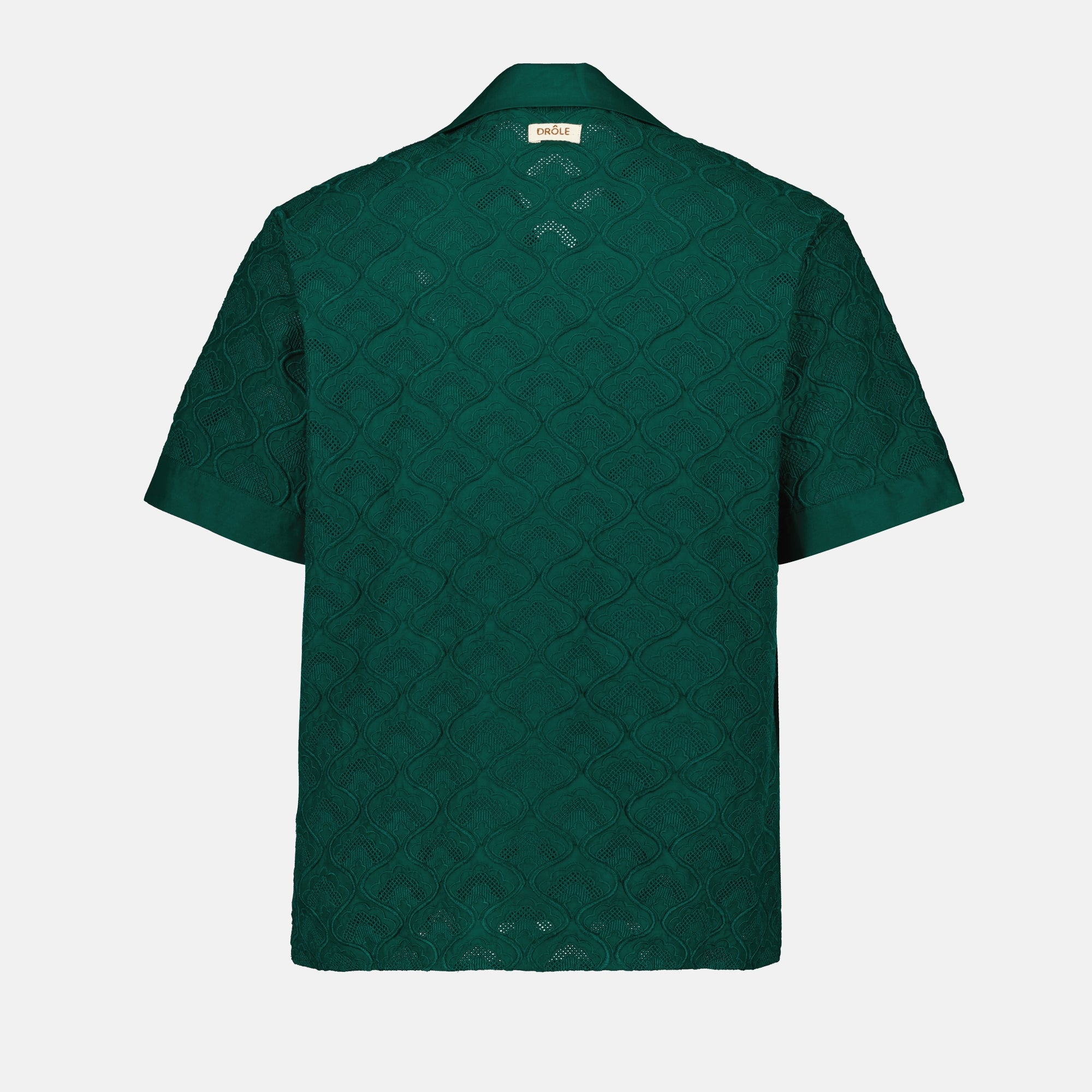 Chemises Chemise brodée tapisserie Drole De Monsieur Vert Homme