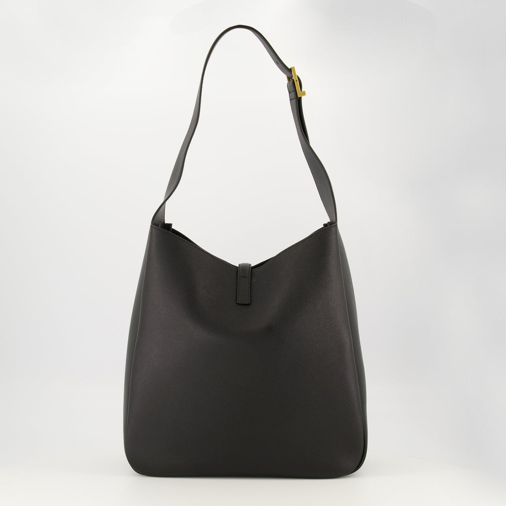 Image de l'article Sac Le 5 à 7 large noir de la marque Saint Laurent pour Femme - Saison Printemps-Été 2026 - Vue de Dos