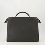 Imagem da bolsa Fendi PeekabooISeeU média cinza para homens - Outono-Inverno 2025 - Vista Traseira