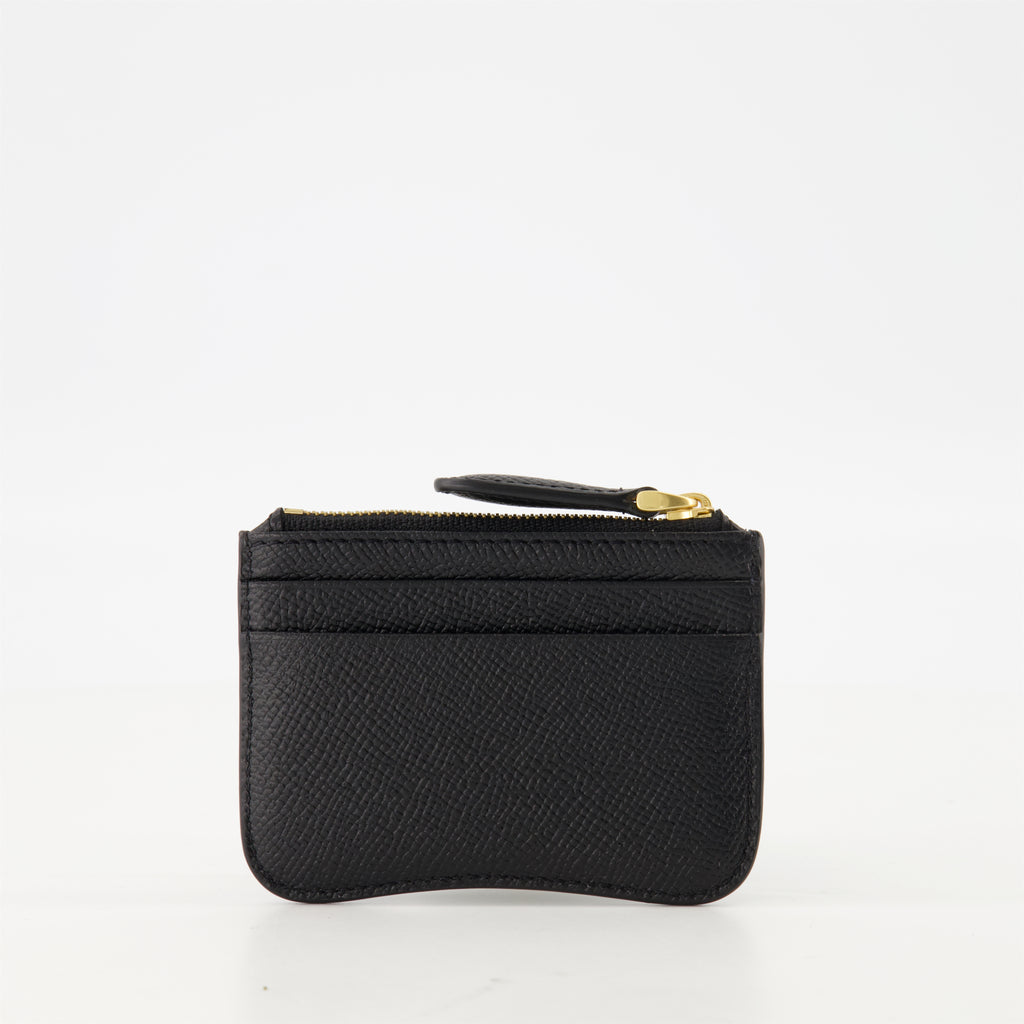 スモールレザーグッズ パリ パリ ウォレット Ami PARIS 黒 ユニセックス