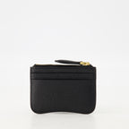 スモールレザーグッズ パリ パリ ウォレット Ami PARIS 黒 ユニセックス