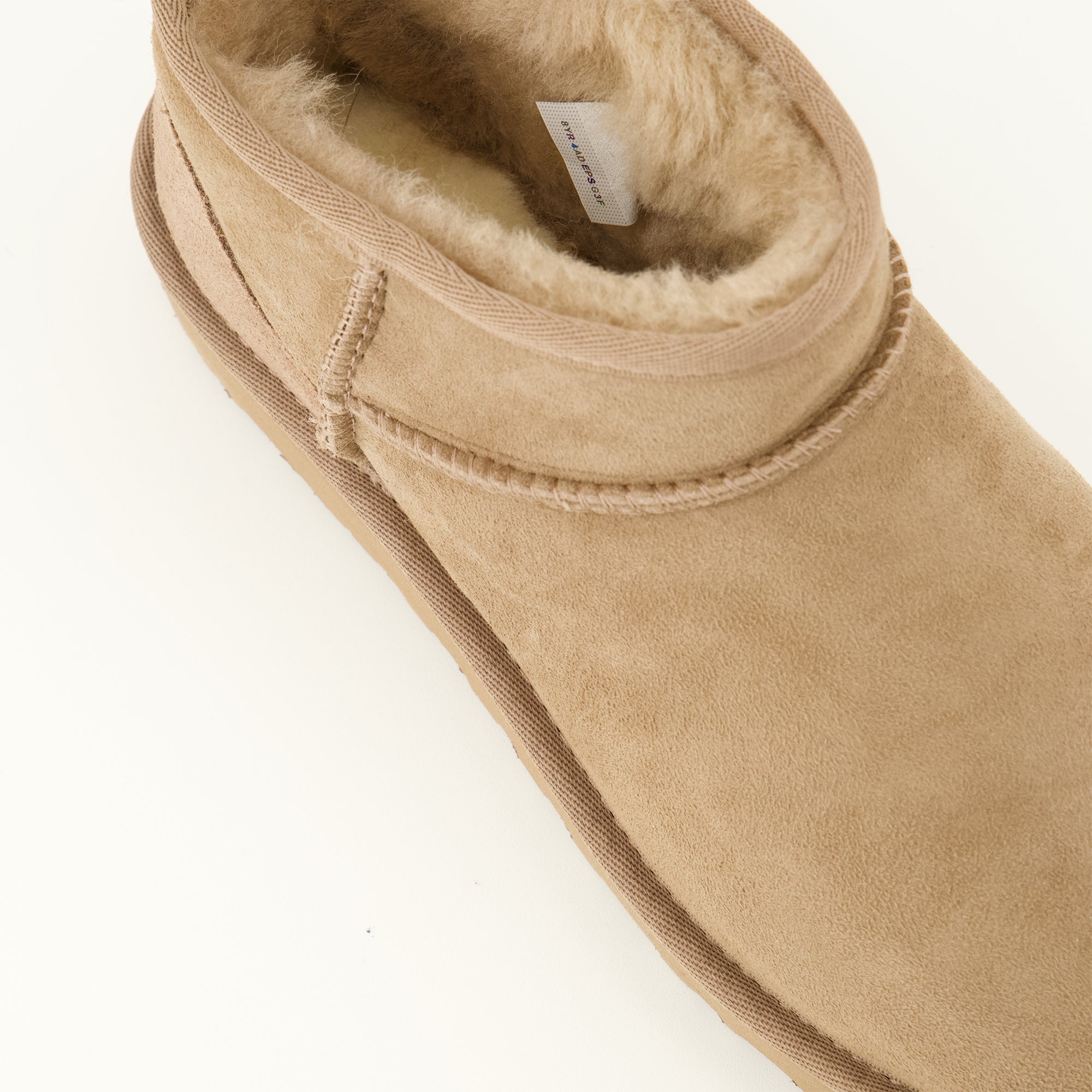 Bottines Klassische Ultra Mini Beigetöne Stiefel Ugg Beige Femme