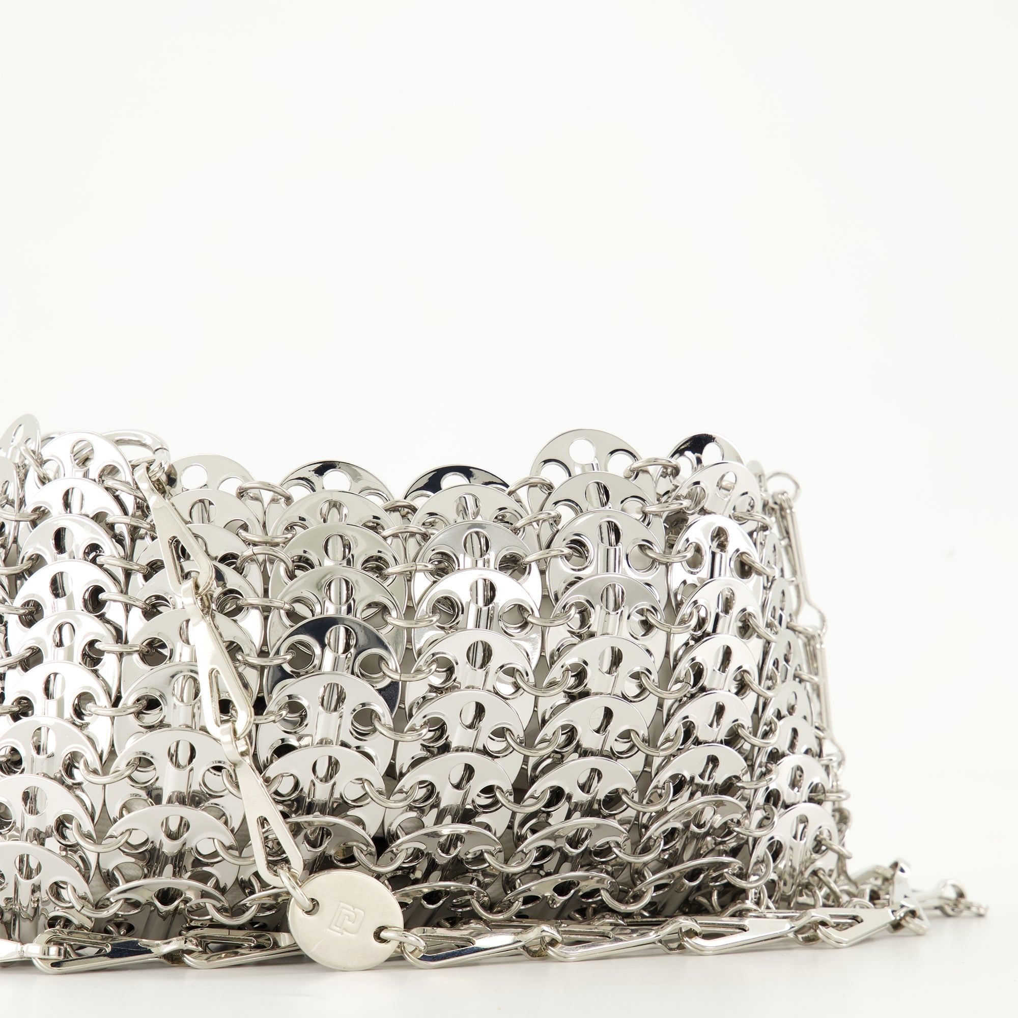 Bolsos de mano y al hombro Icónica Bolsa Nano Plateada 1969 Rabanne Plata Mujeres