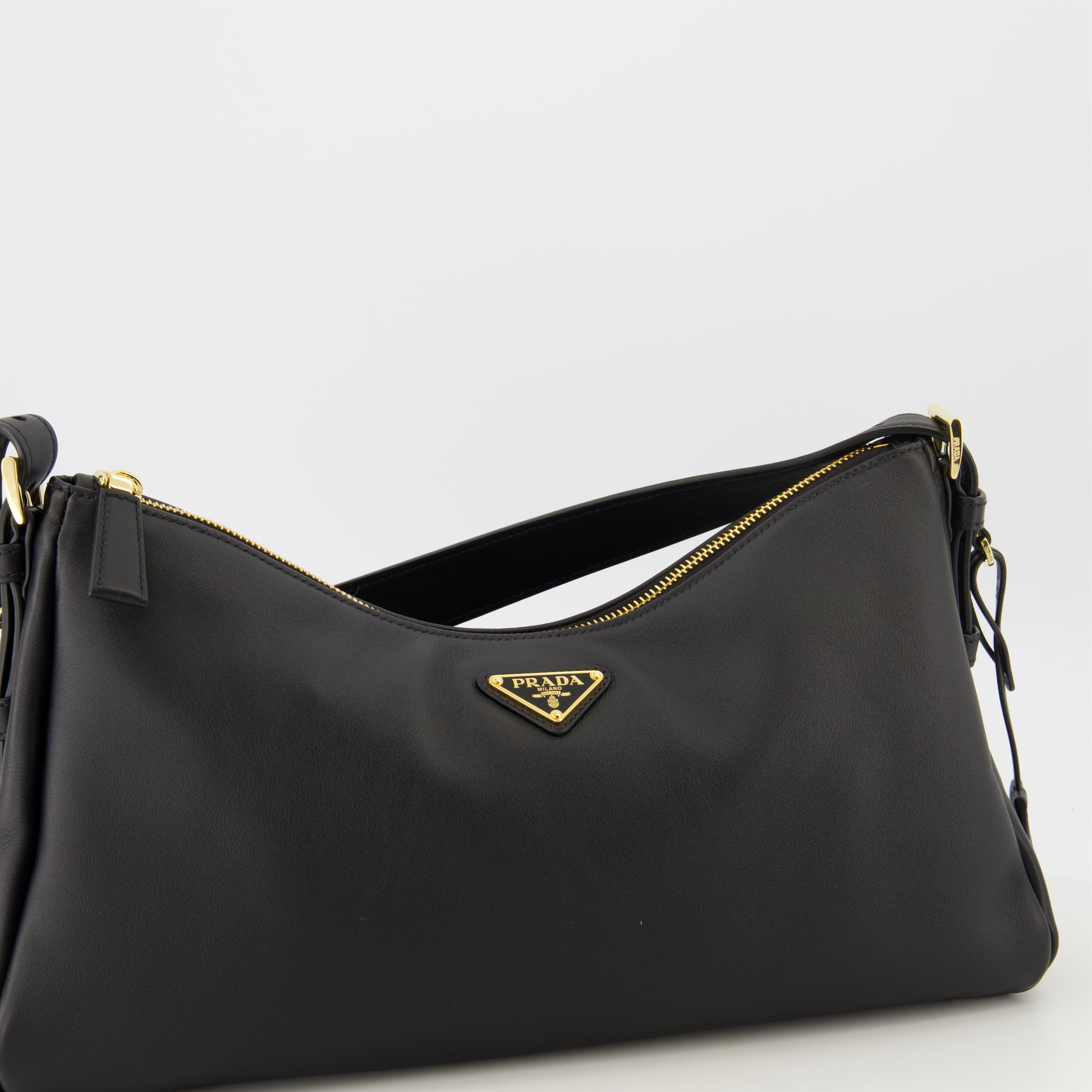 Sacs à main et épaule Sac Aimée en cuir Prada Noir Femme