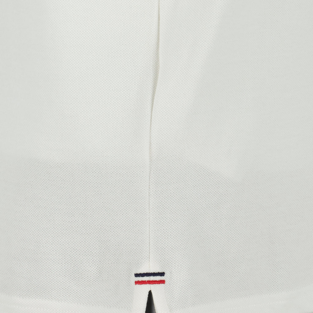 Polos Polo de Piqué de Algodón Blanco Moncler Blanc Homme