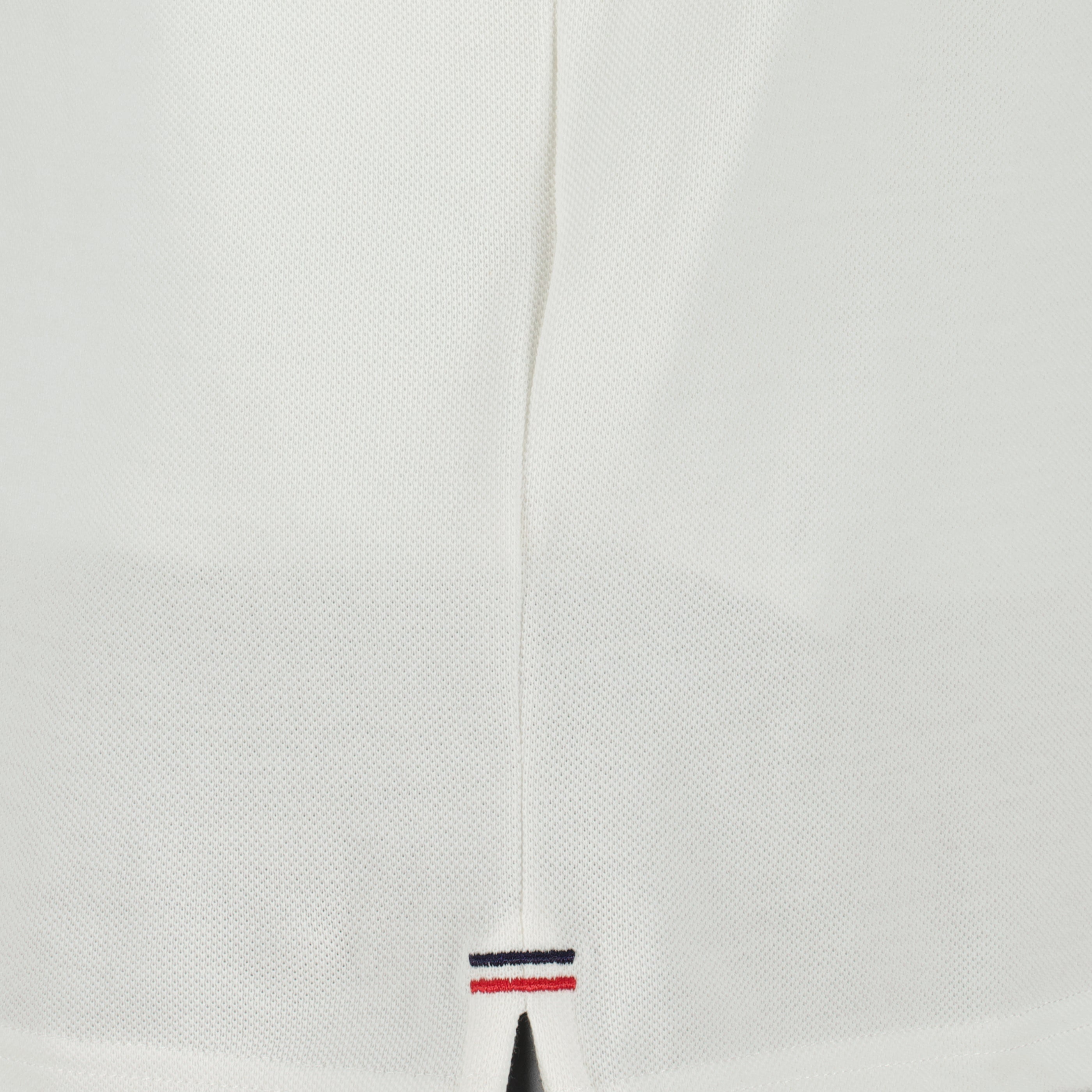 Polos Polo en piqué de coton blanc Moncler Blanc Homme