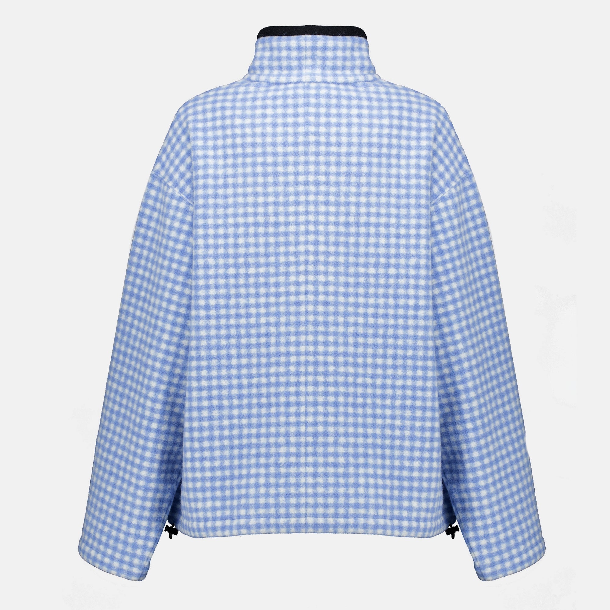 Vestes Vichy Karomuster Fleece-Jacke Miu Miu Bleu Femme