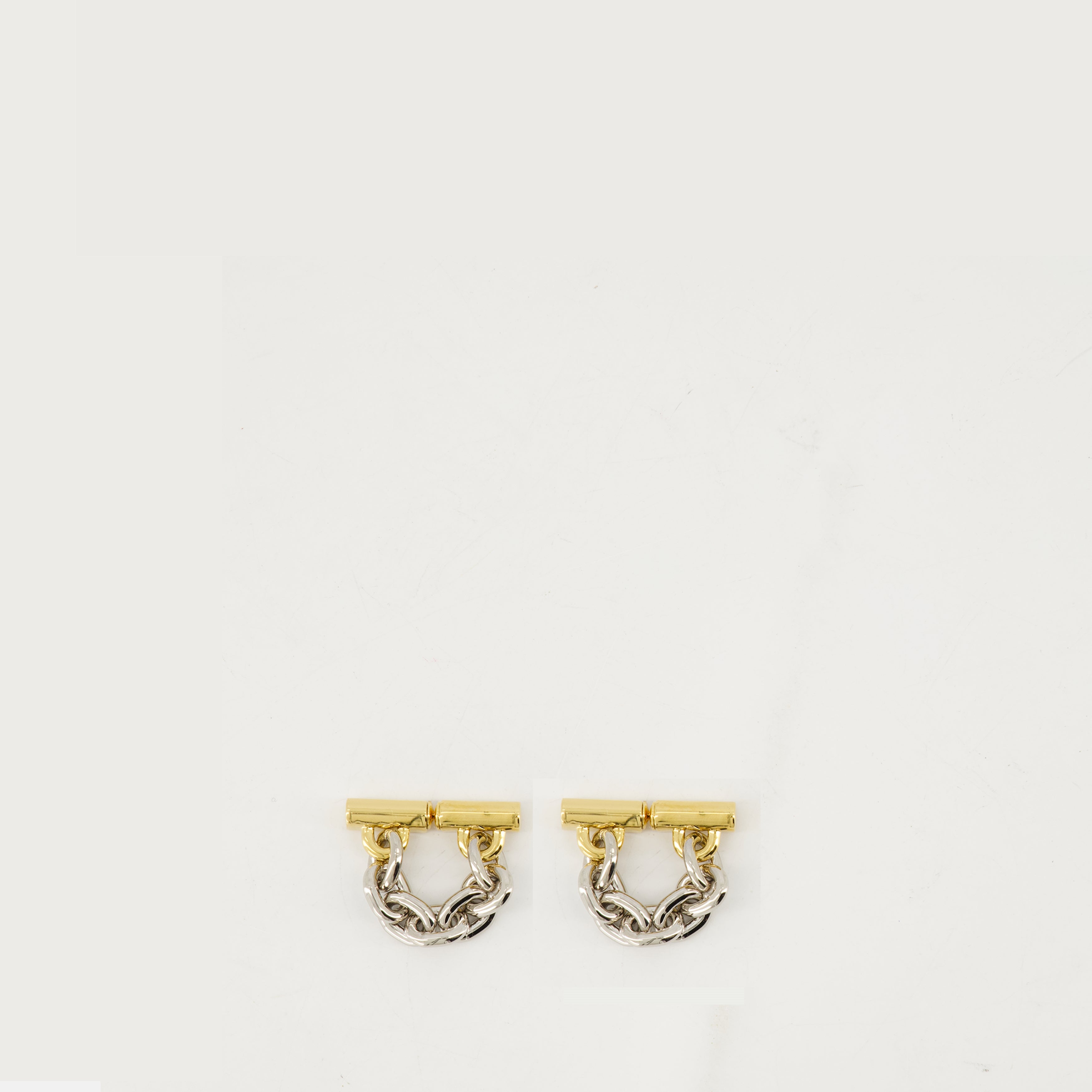 Joias Boucles d'oreilles Chain Link Rabanne Prata Femme