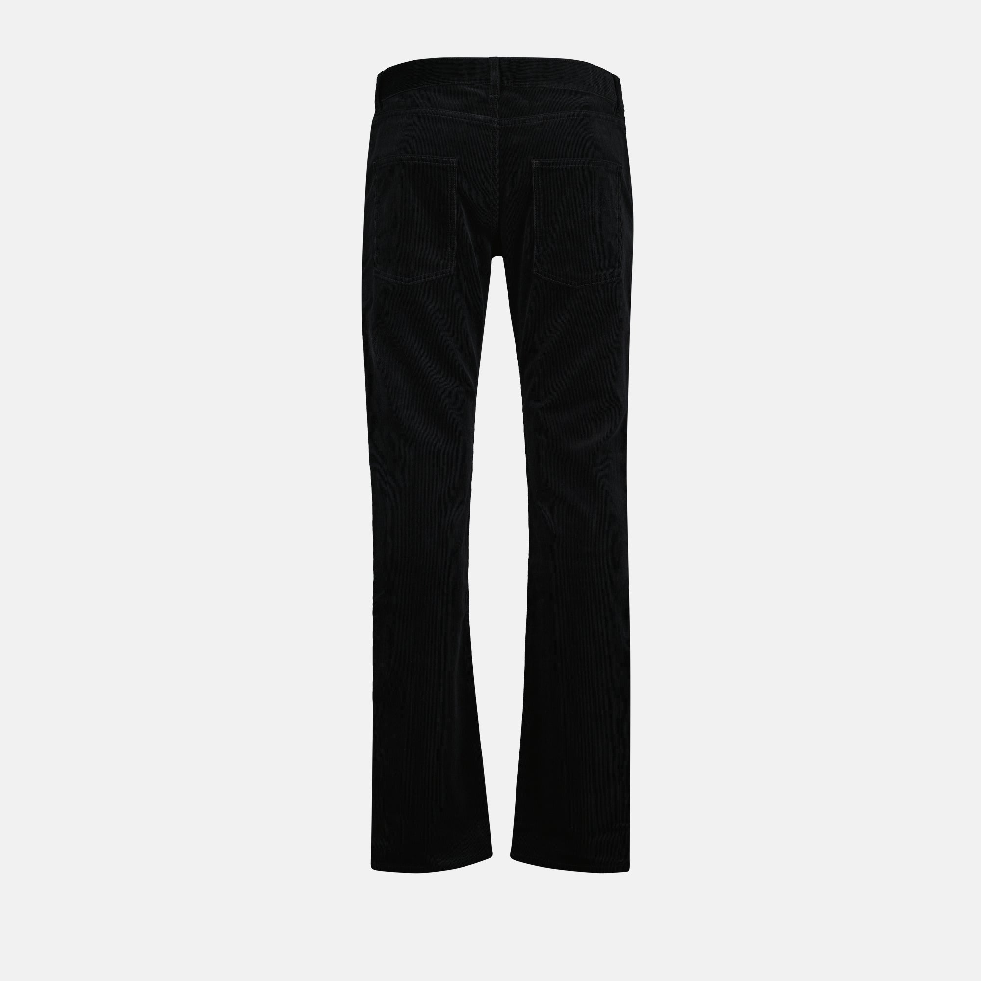 Pantaloni Jeans in Velluto Saint Laurent Nero Homme