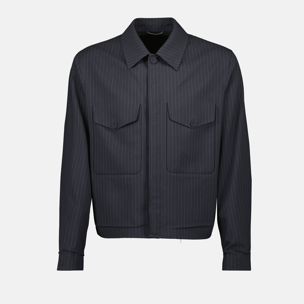 Vestes Veste à rayures Dior Gris Homme