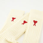 언더웨어 및 홈웨어 AMI Heart Socks Ami PARIS 베이지 남여공용