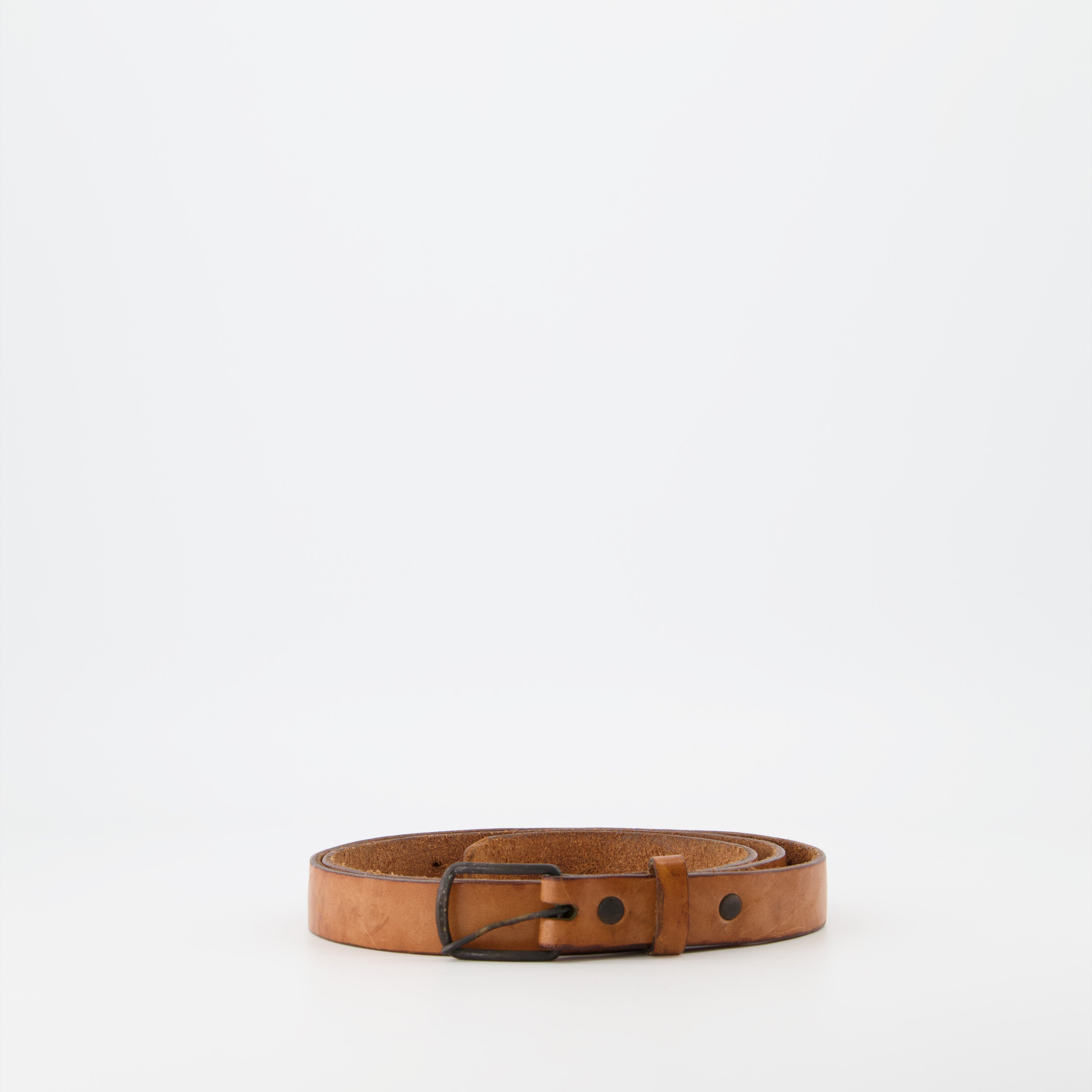 Ceintures Ceinture en cuir Raquel Allegra Marron Femme