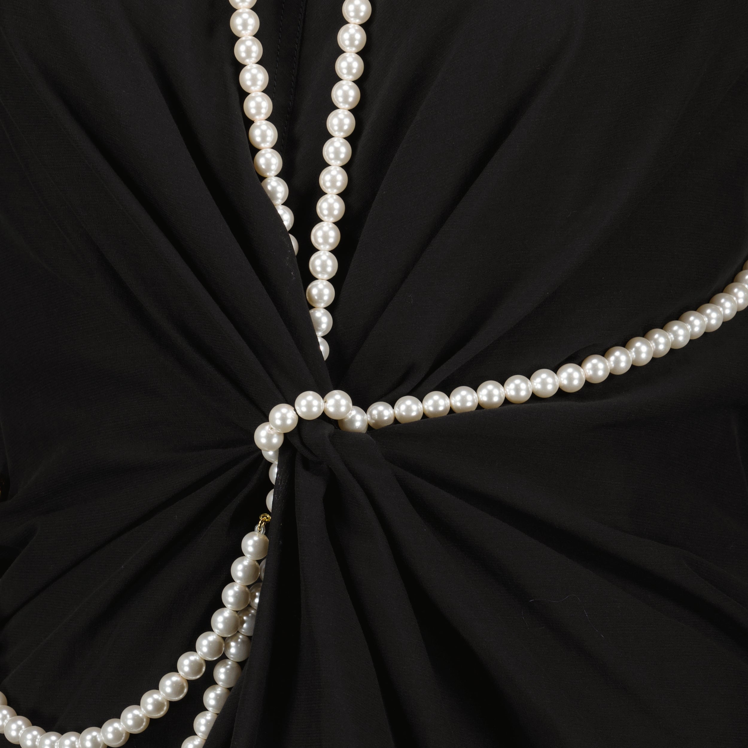 Tops Beaded Top Moschino Black Women