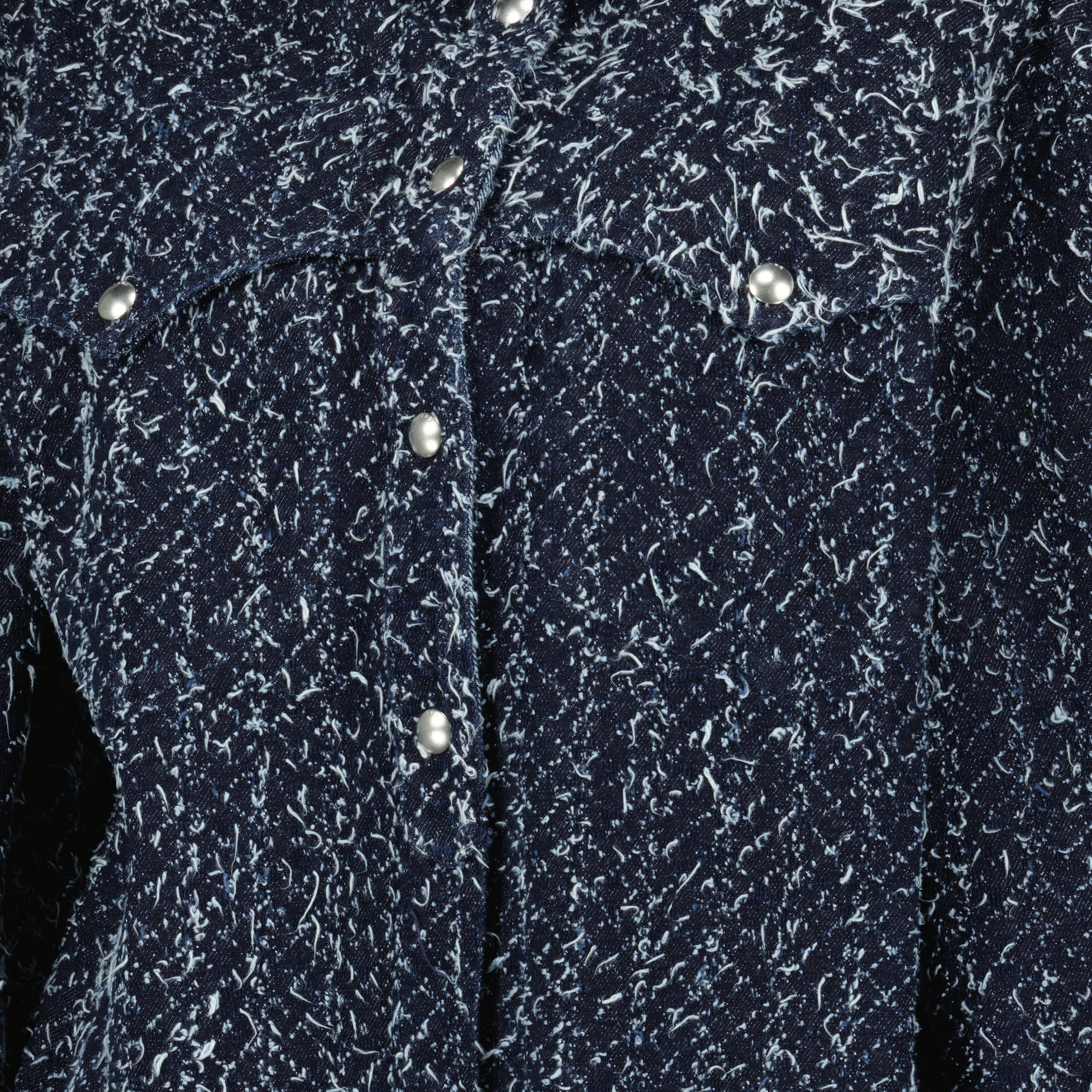 Vestes Camisa de Ganga Boucle em Azul-Marinho Iro Bleu foncé Femme