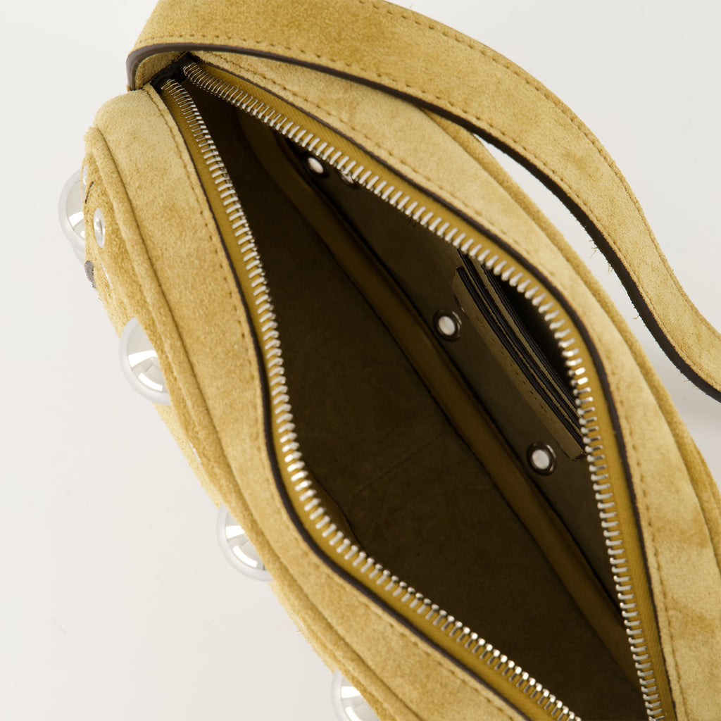 Sacs bandoulière Pochette Nellcôte en daim Valentino Garavani Beige Femme