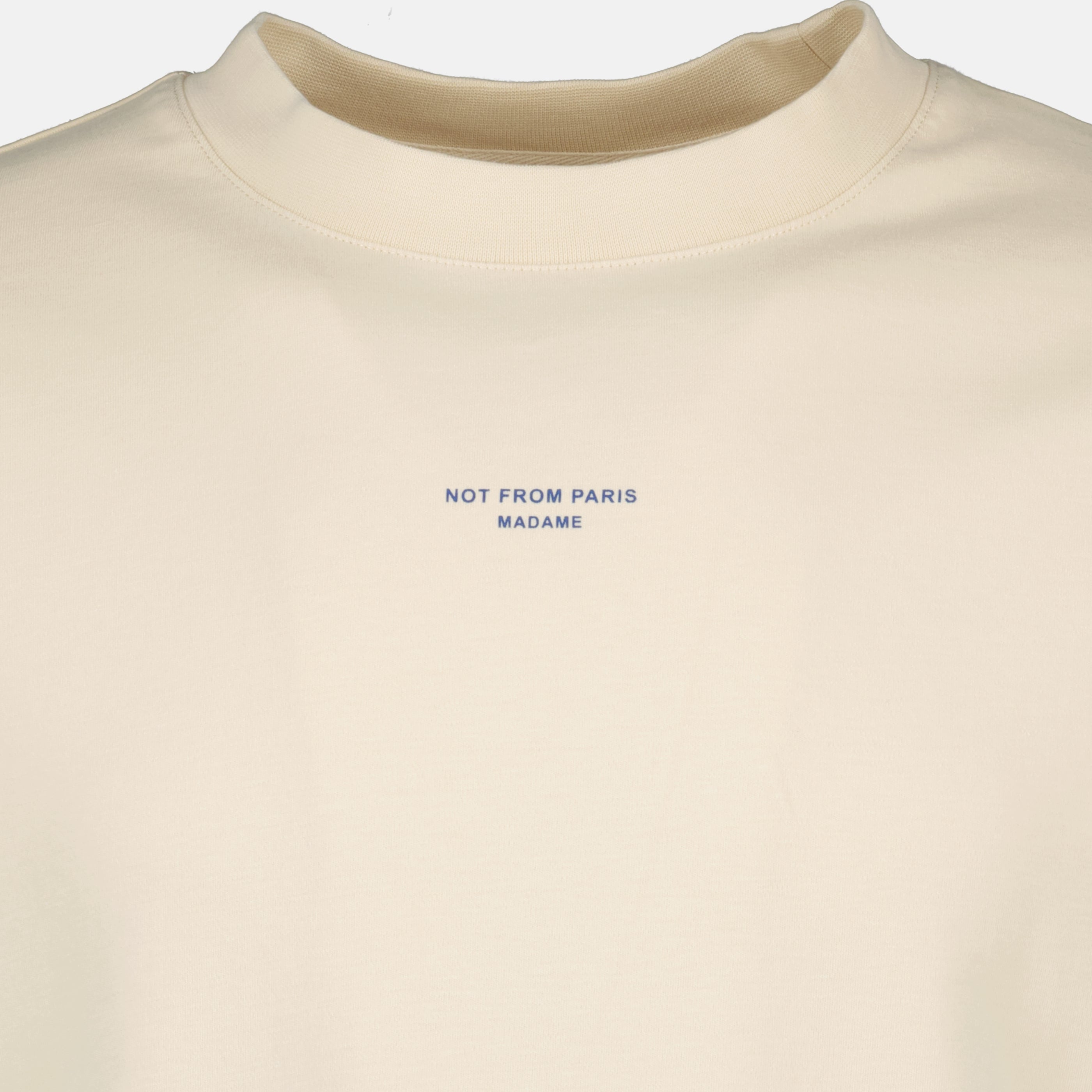 Imagen del artículo Camiseta beige con lema de la marca Drole De Monsieur para Hombre - Temporada Primavera-Verano 2026 - Vista Detallada_1