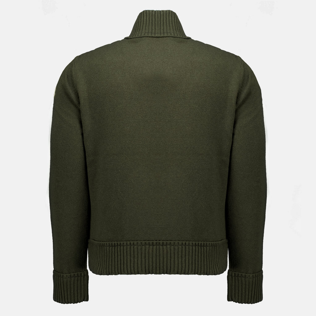 Vestes Cardigã Bicolor em Caqui Moncler Vert Homme