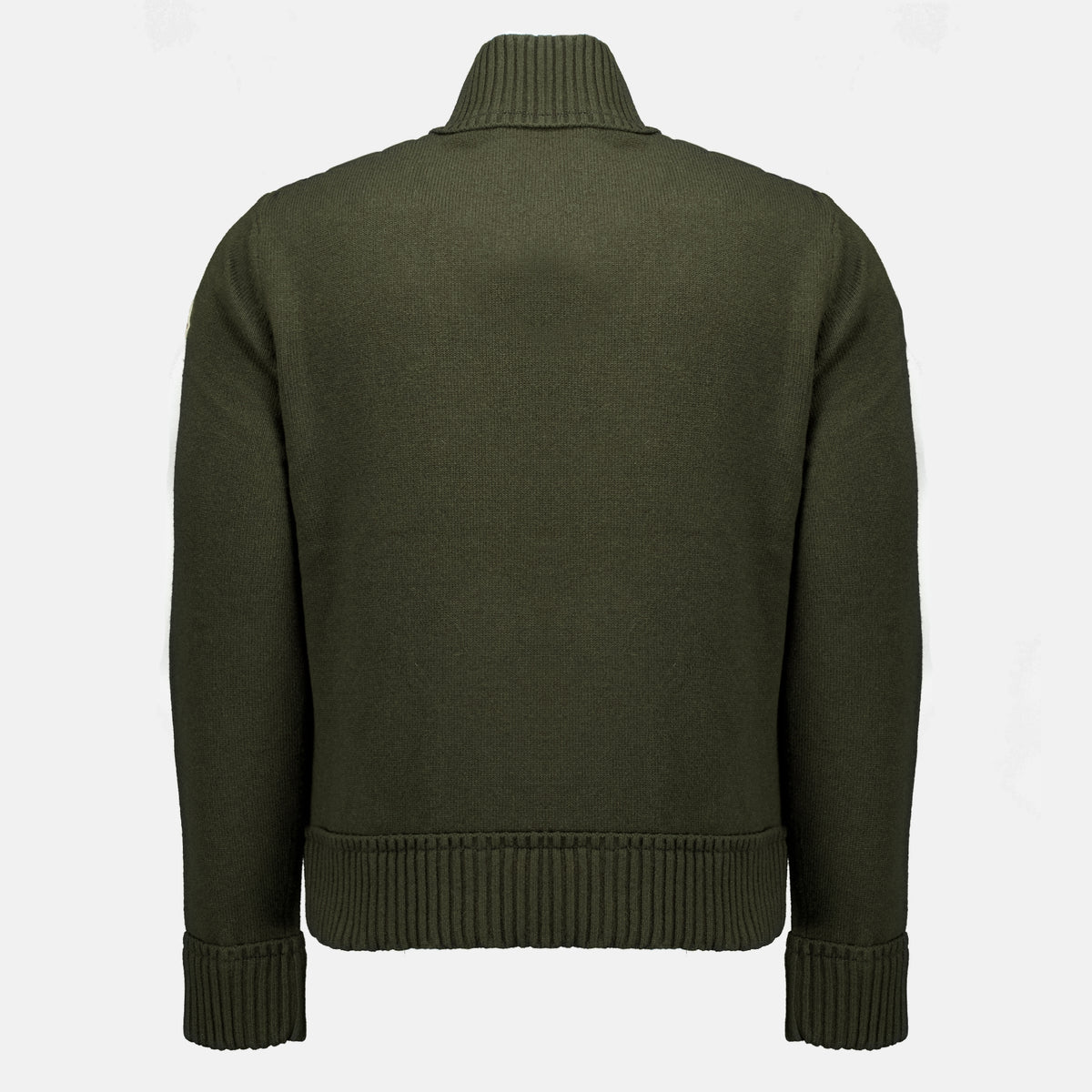 Vestes Zweifarbiger Khaki-Cardigan Moncler Vert Homme