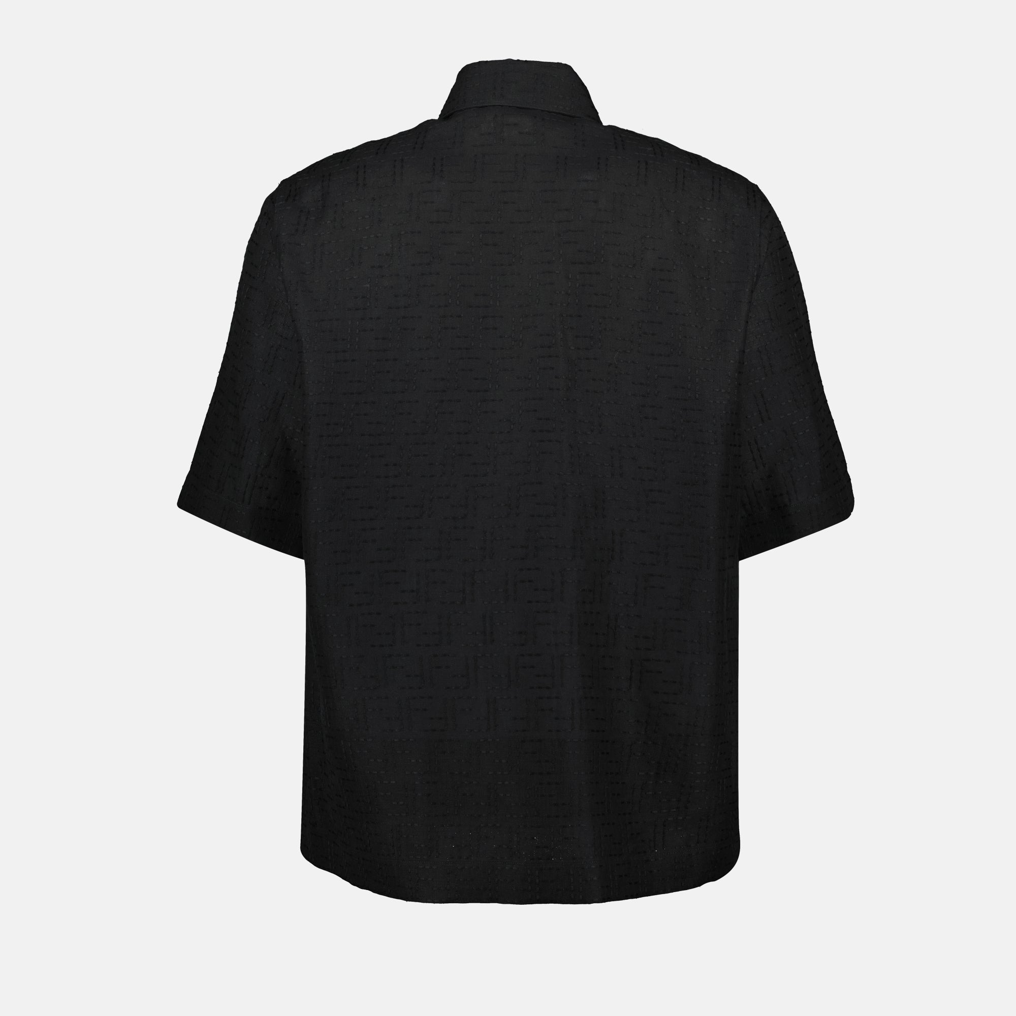 Chemises Chemise FF en lin Fendi Noir Homme