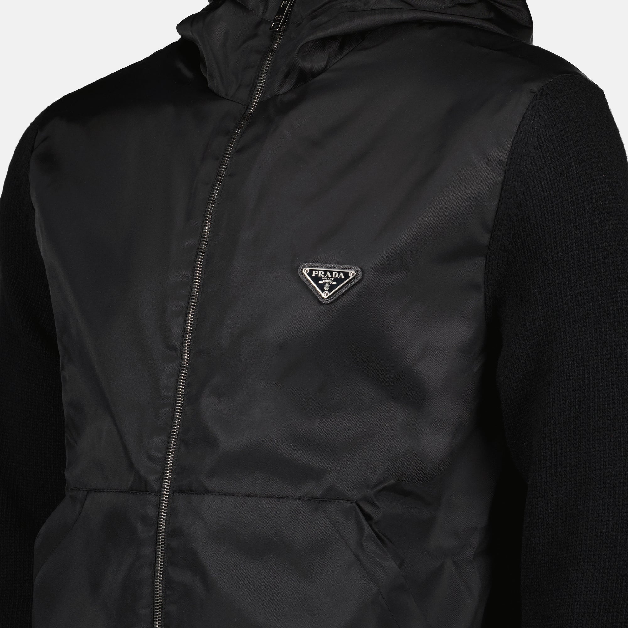 재킷 Veste bi-matière Prada 검은색 Homme
