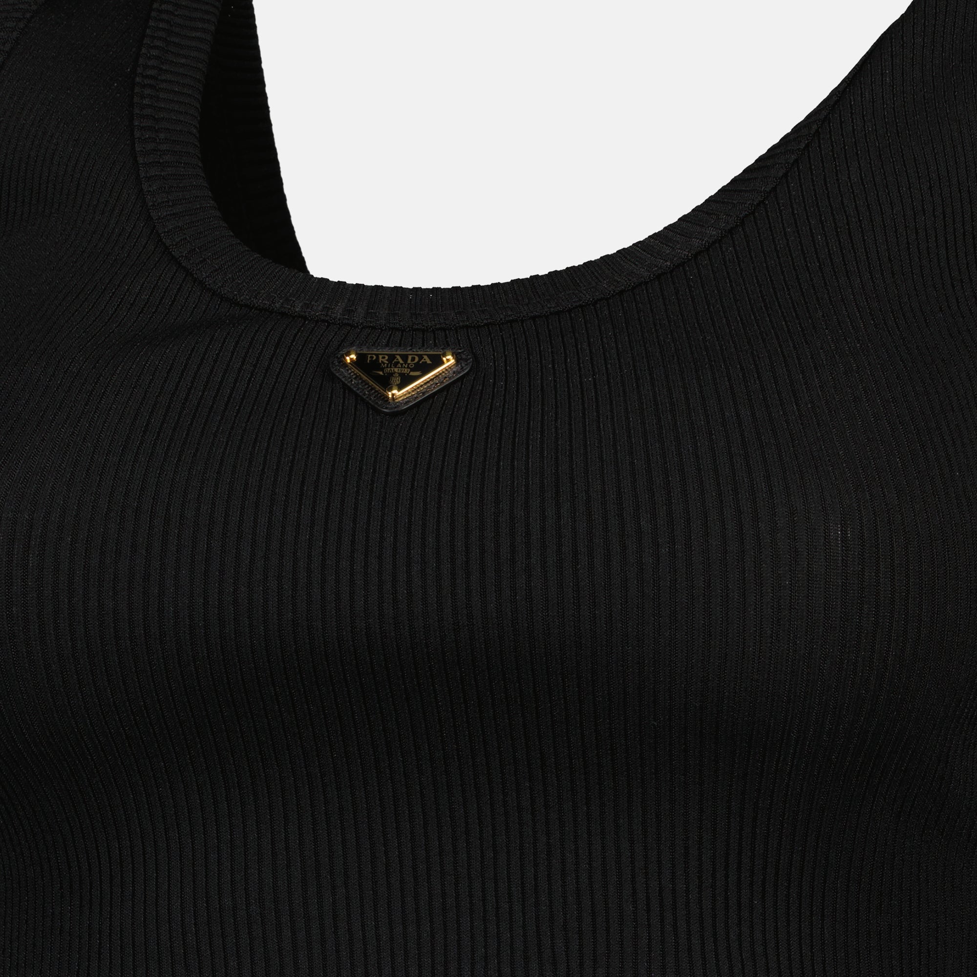 Tops Logo Bra Prada Black Femme