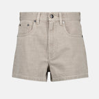 Shorts Shorts in Denim Fendi Grigio Femme