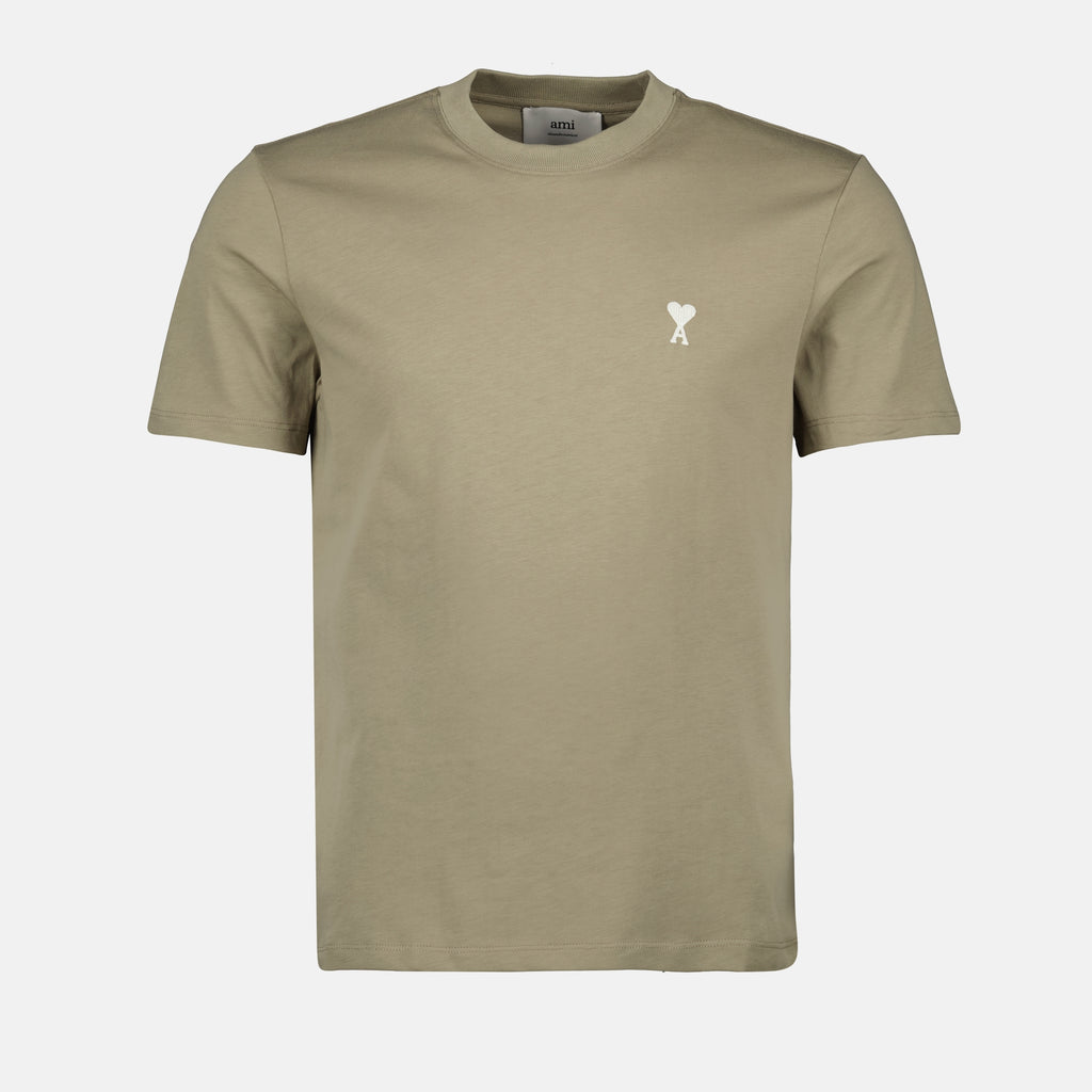 T-shirts T-shirt Ami de coeur Ami PARIS Kaki Homme