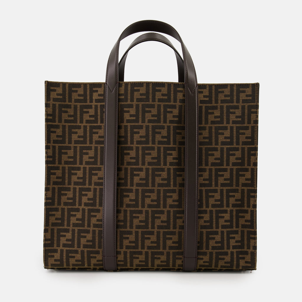 Tote bags FF tote bag Fendi Brown Homme
