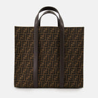 Tote bags FF tote bag Fendi Brown Homme