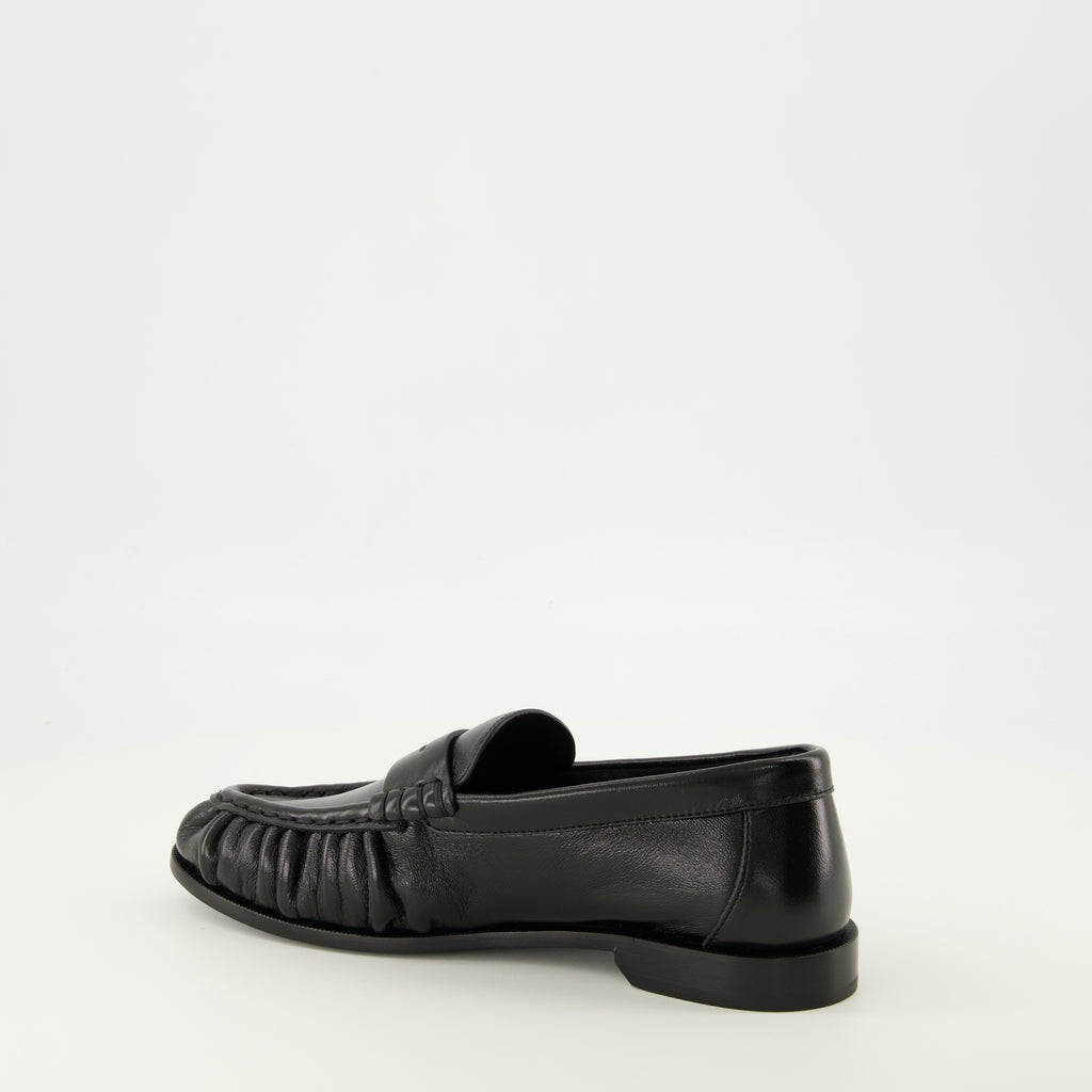 Mocassins ルーファー サプル ブラック モカシン Saint Laurent Noir Femme
