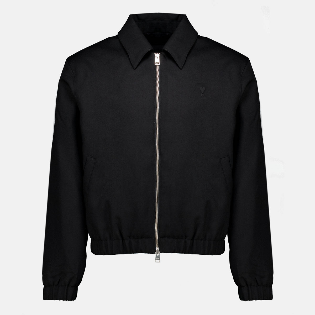Vestes Blouson noir en laine Ami PARIS Noir Homme