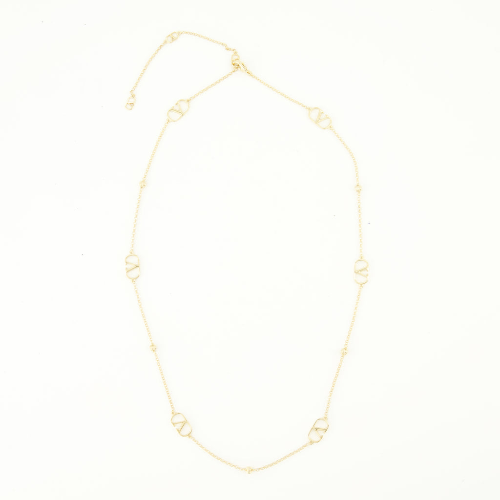 Bijoux Collar VLogo Signature en Metal Dorado Valentino Garavani Doré Femme