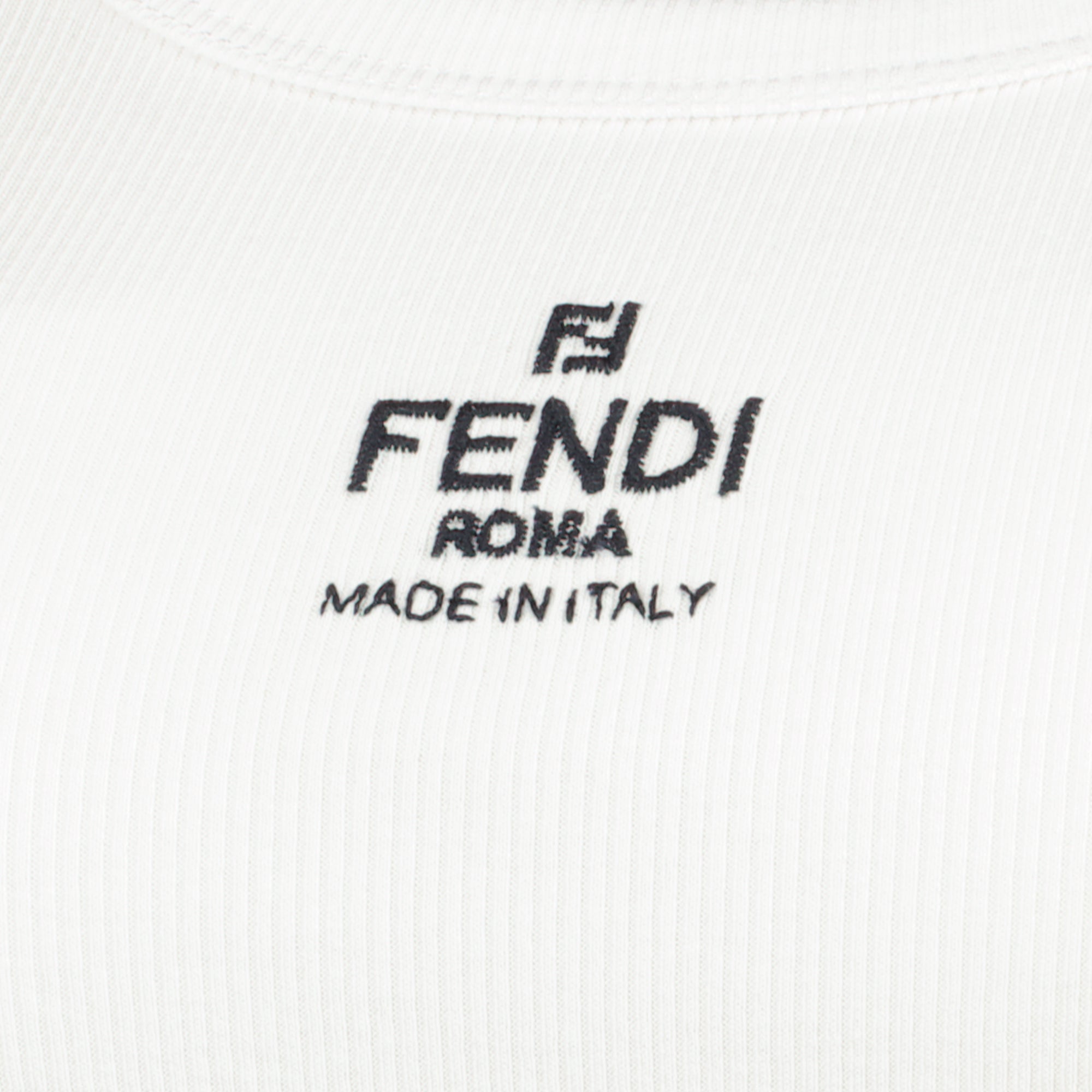 Tops Top in cotone bianco Fendi Roma Fendi Blanc Femme