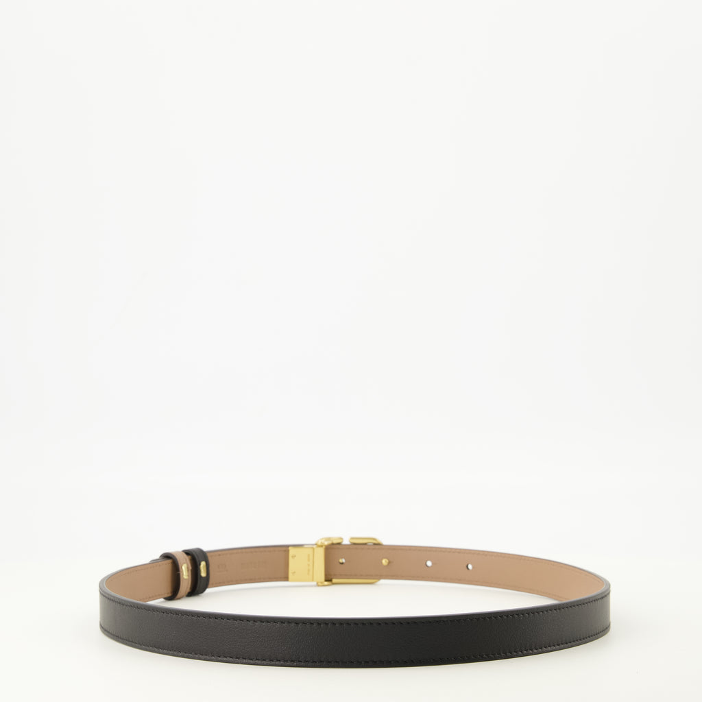 Ceintures Cinturón Reversible VLogo Beige y Negro 20 mm Valentino Garavani Beige Femme