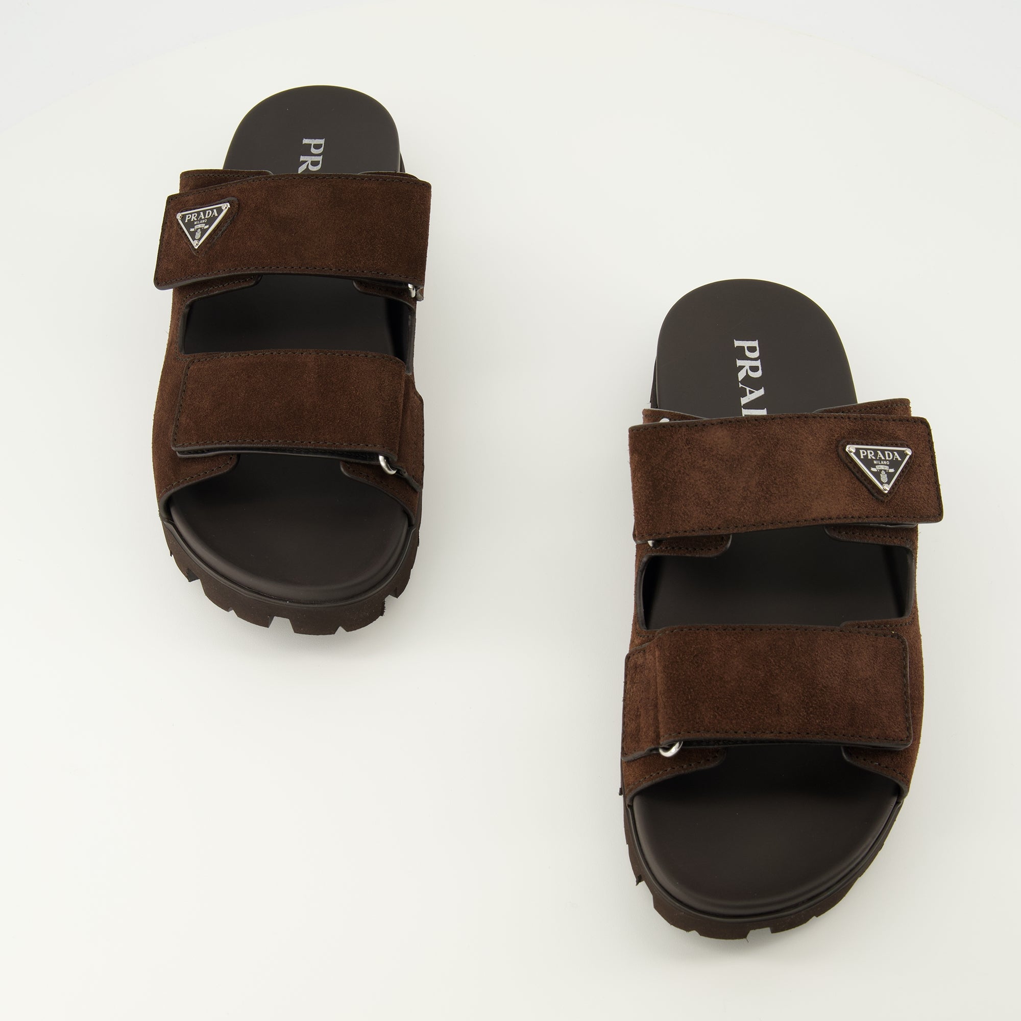 Brown Suede Sandals Prada - Men – myCompañero